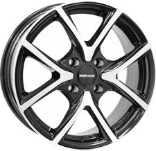 Monaco wheels Cl2 Gloss Black / Polished(ITV16654108E25ZP65CL2)