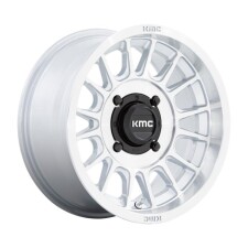 KMC Powersports KS138 IMPACT UTV SILVER W- MACHINED FACE Grey / Silver(SFALU128916)